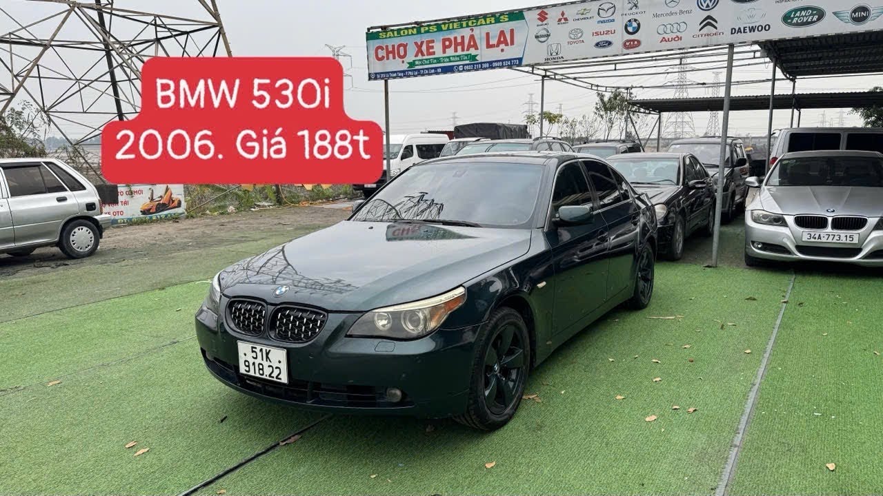 BMW 530i 2006. Nhập Đức, mạnh mẽ và cuốn hút. Nay e lại chia sẻ với các bác về xe Đức