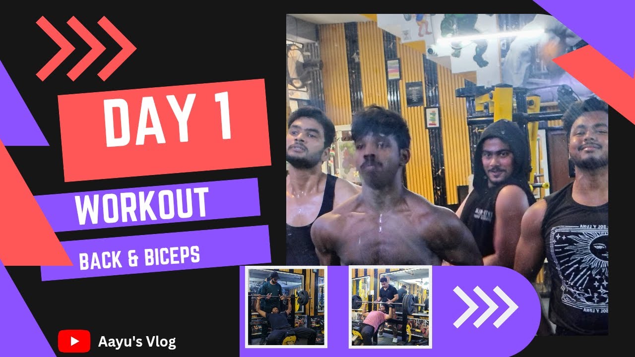 Day :- 01 | BACK & BICEPS | WORKOUT SERIES | HARSH, VIKAS , SUMIT ,AYUSH #gym #workout