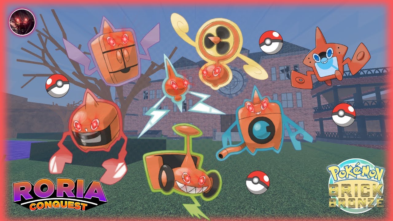 How to catch ROTOM + ALL FORMS in Pokemon Brick Bronze | Roria Conquest! [Roblox]