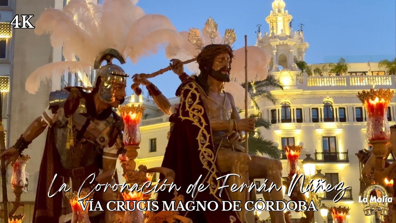[4K] Coronación de Espinas de Fernán Núñez por la Plaza de las Tendillas (Vía Crucis Magno Córdoba)