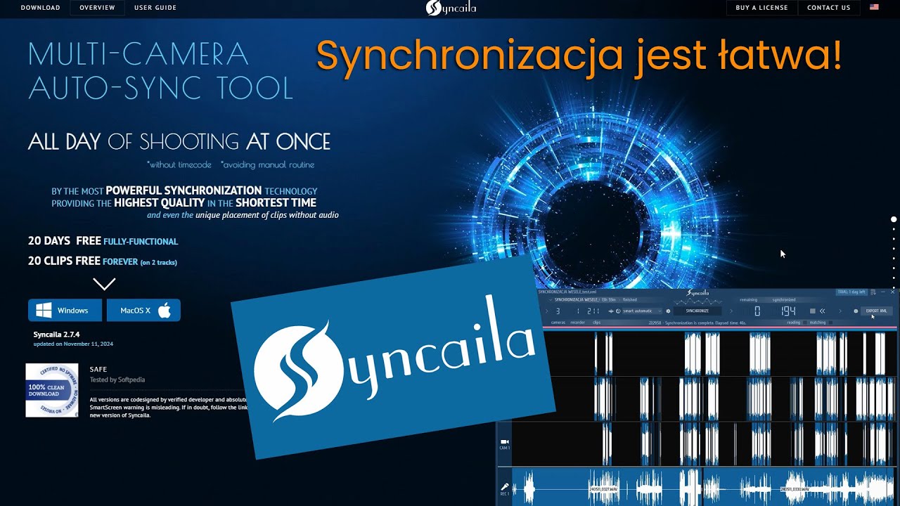 Syncaila - zaawansowany program do synchronizacji materiałów filmowych | Audio syncing review