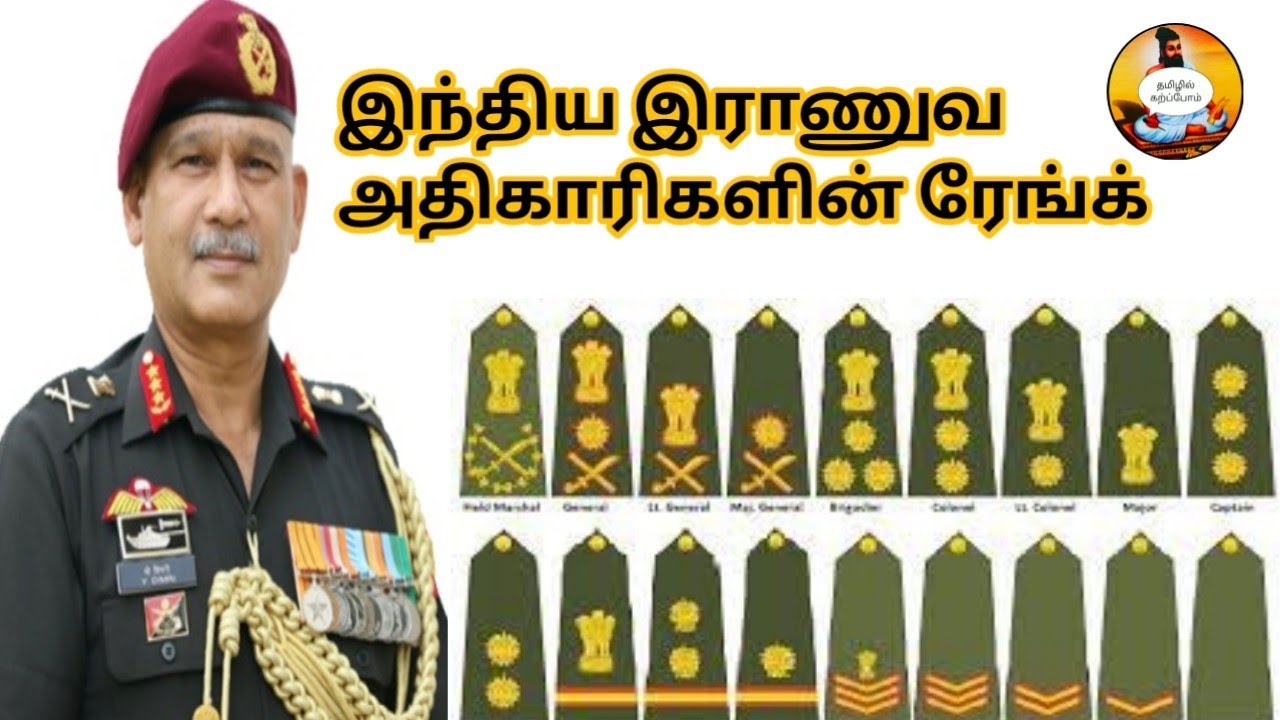 Army ranks in india | in tamil | tamizhil karppom
