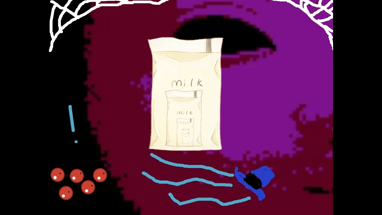Milk inside of a bag of milk with Arachn0