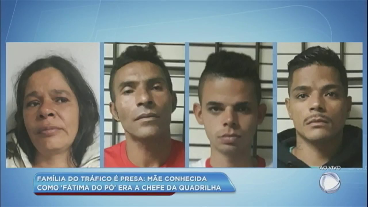 Mãe, pai, e dois filhos são presos por tráfico de drogas