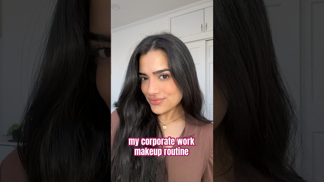 my corporate work makeup routine #makeuptutorial #makeuptips #workmakeup #brownskinmakeup #browngirl
