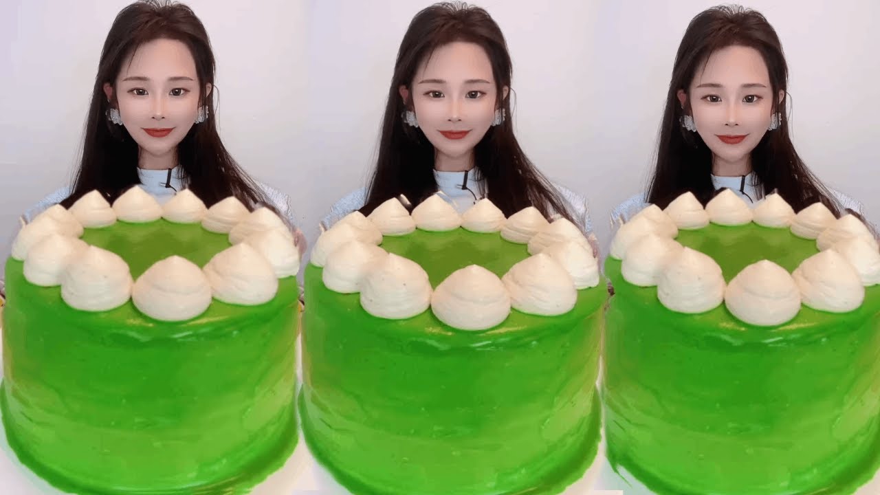 Asmr🍰Eating Matcha White Chocolate🍰 (Soft And Waxy Sound) 크림丨먹방丨Mukbang丨Satisfying丨Eatings