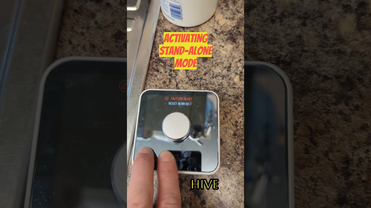 Hive with no internet. Pairing the thermostat and receiver ONLY. Stand alone mode. #gas #boiler