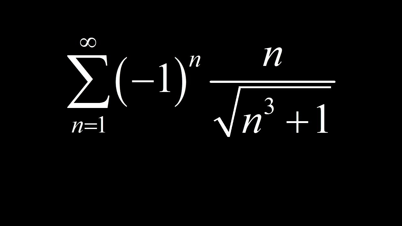 Alternating series test resulting in conditional convergence: sum (-1)^n*n/sqrt(n^3+1).