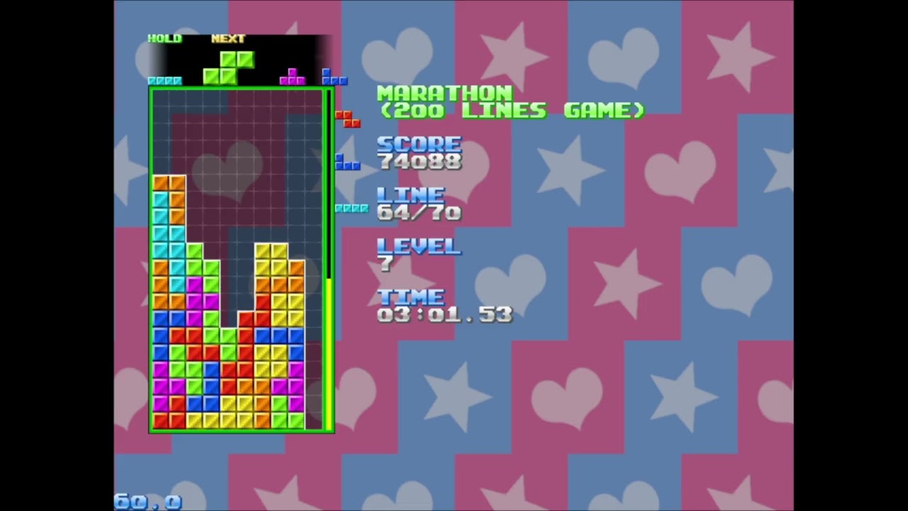 NullpoMino: Marathon (200 lines) (554,384 pts, 08:44.50)