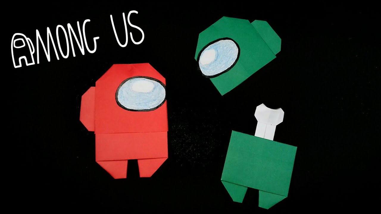 Origami AMONG US with Dead Body step by step || DIY AMONG US paper crafts || AMONG US Origami