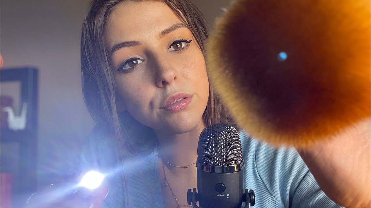 ASMR Tracing Your Face w Different Props 🥸