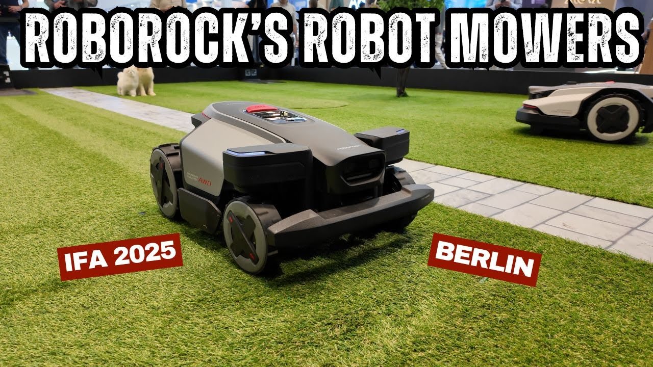Roborock's new Robot Lawmowers in action at IFA 2025