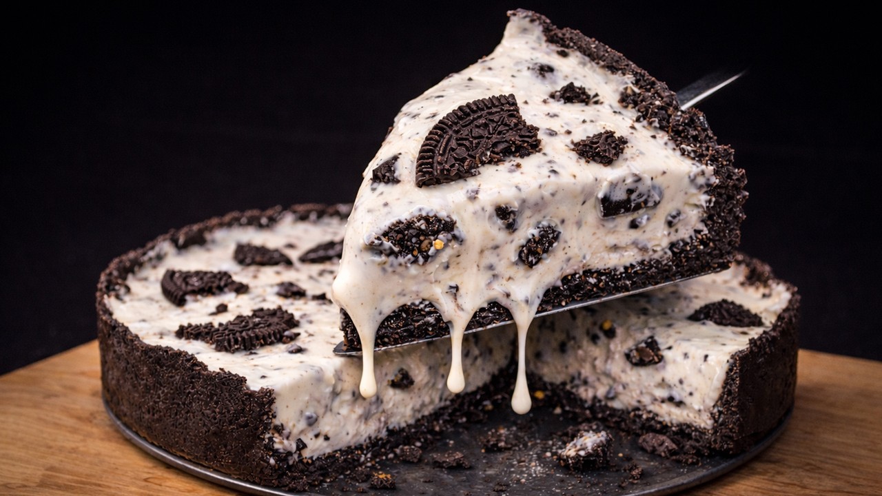 No-Bake Oreo Cheesecake (No Gelatin, Only 5 Ingredients!)