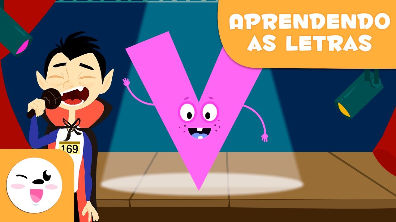 Aprenda a letra V com Vicente o Vampiro - O abeced&aacute;rio