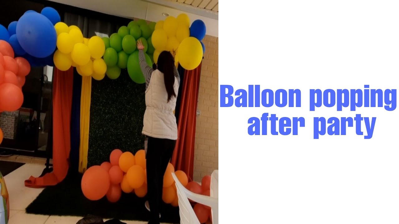 Popping Balloons After Party | No Mess | After Party Clean Up | Lenz Party Events