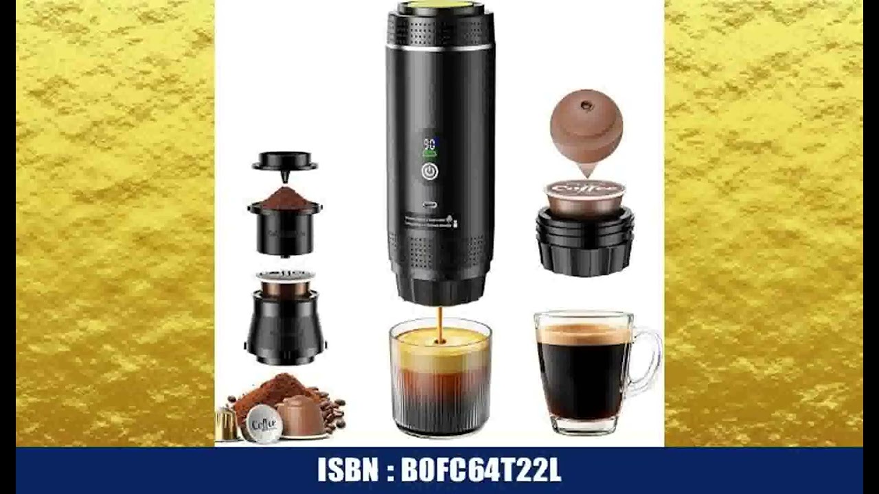 Mini kaffeemaschine fÃ¼r unterwegs, 3 in 1 akku kaffeemaschine, auto espressomaschine mit USB,