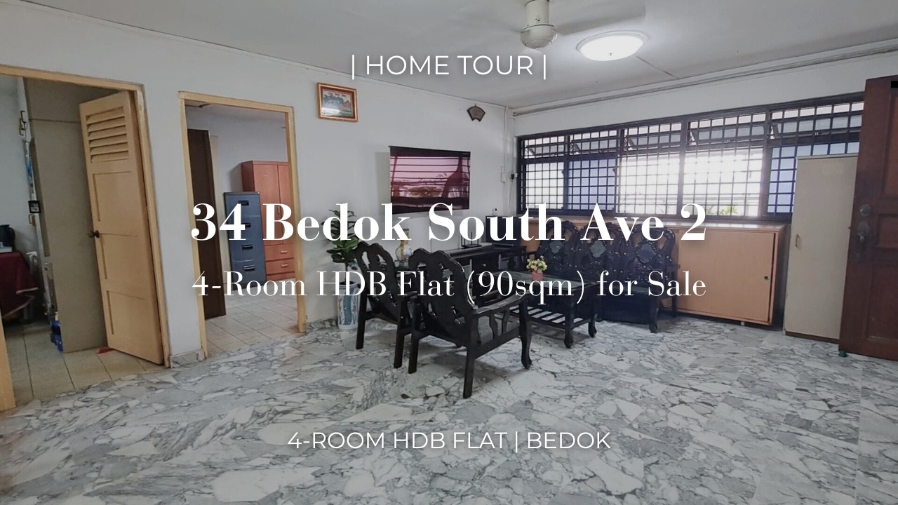 34 Bedok South Ave 2 | 90sqm 4room HDB flat with Utility Room | SOLD by @BedokHomes