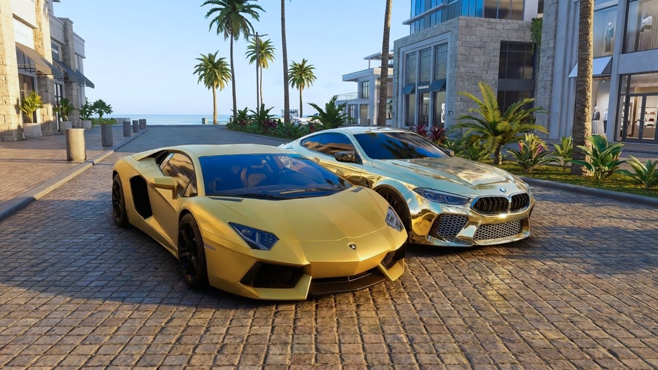 Golden Aventador LP700-4 Meets BMW M4 CS 🔥 | The Crew Motorfest