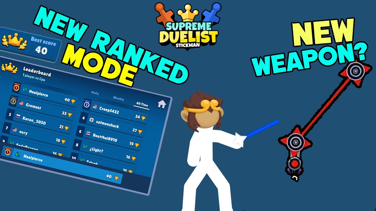 Новый рейтинговый режим в Supreme Duelist Stickman
