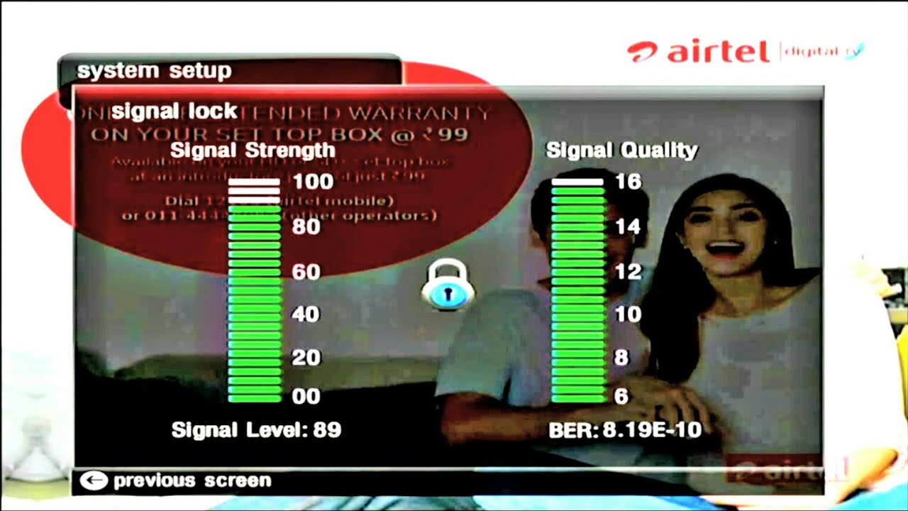 Airtel Dish TV Signal Settings New Frequency