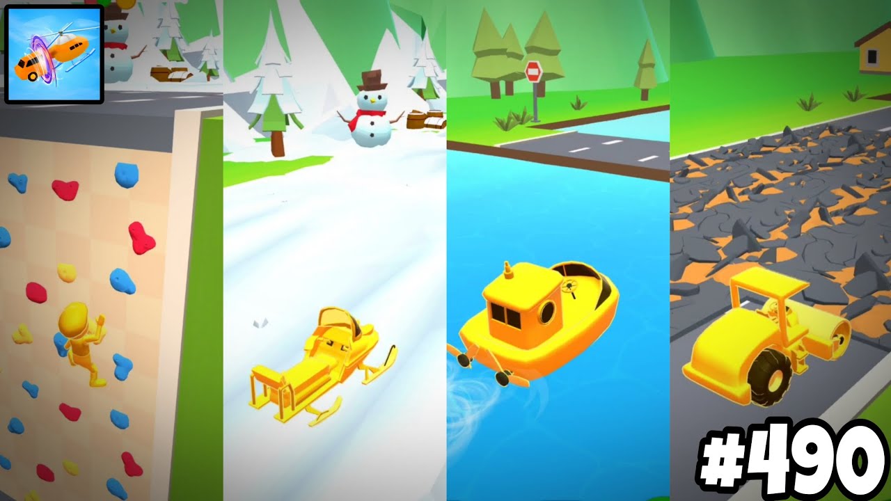 Crazy Raceing Gameplay || Shape Shifting || Levels 1181-1185 || Ep-490 ||🚶🚁🚤🏍️🚲🚗🚂🔥
