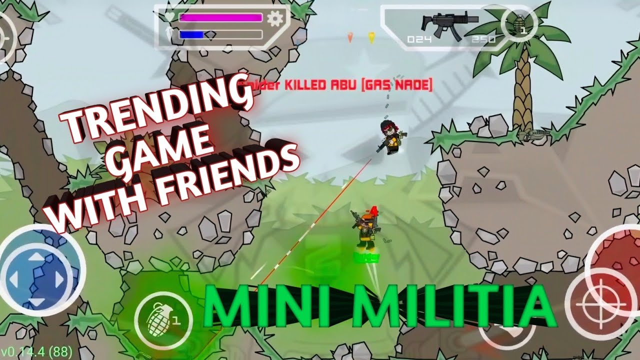 MINI MILITIA GAMEPLAY WITH FRIENDS🔥😂