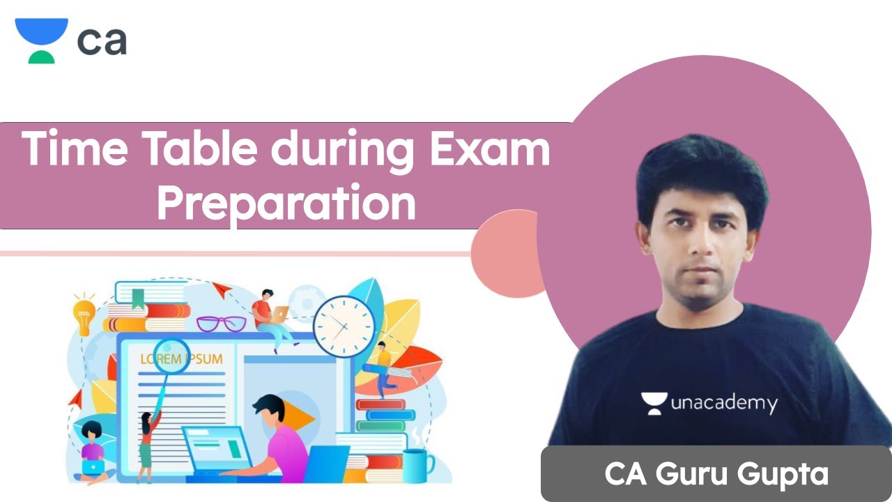 Time Table during Exam Preparation | Unacademy CA Final | Guru Gupta