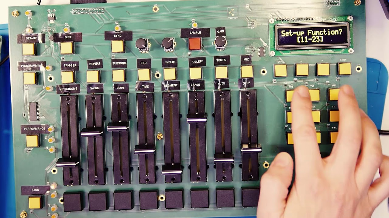 When you sample just at the right moment... 12 bit drum machine and sampler