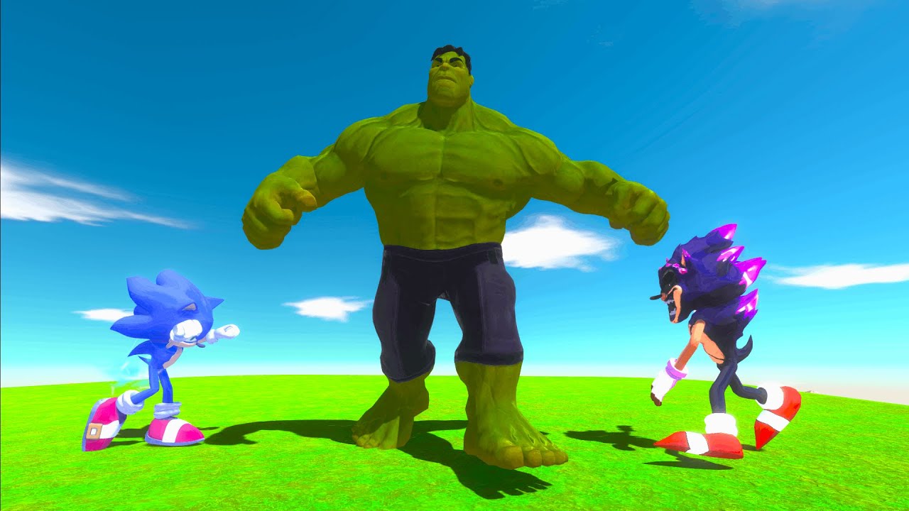 GIANT HULK VS SONIC'S - Animal Revolt Battle Simulator