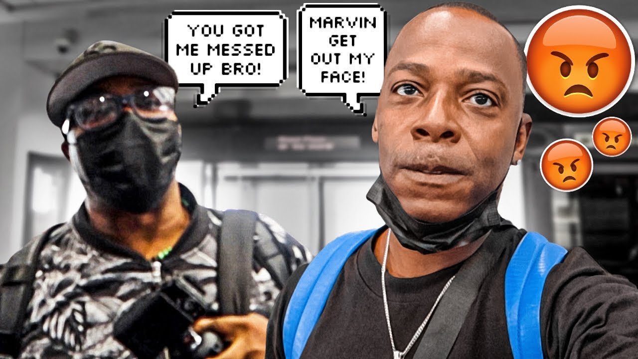 I RAN IN TO MARVIN FROM THE HARRIS FAMILY AT THE AIRPORT  **THINGS GOT HEATED REAL FAST**