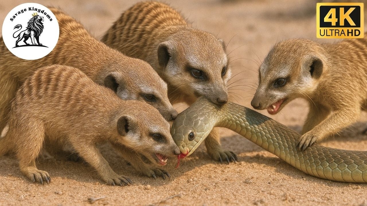 Kalahari Desert: The Meerkat Clan vs the Deadly Venomous Snake #animaldocumentary | Savage Kingdoms