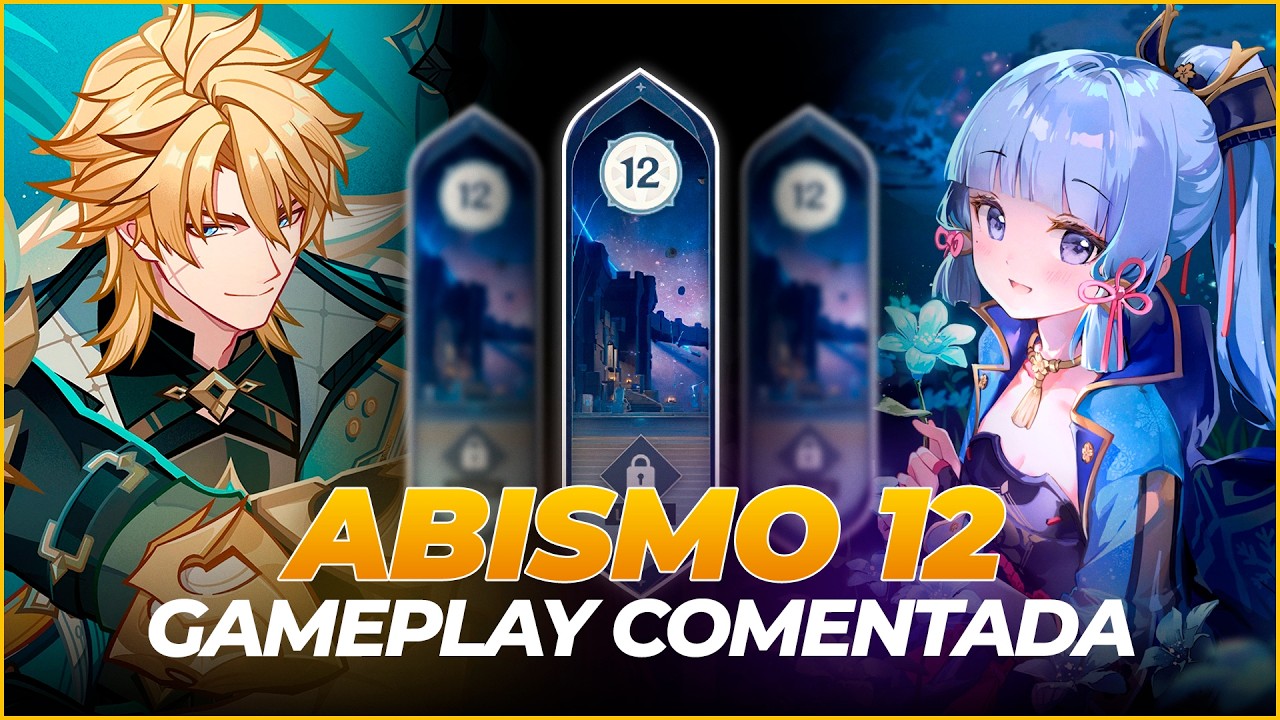 ABISMO 12 (6.4 | Luna 5) - GUIA COM VARKA E AYAKA + BUILDS #genshinimpact #varka #kamisatoayaka