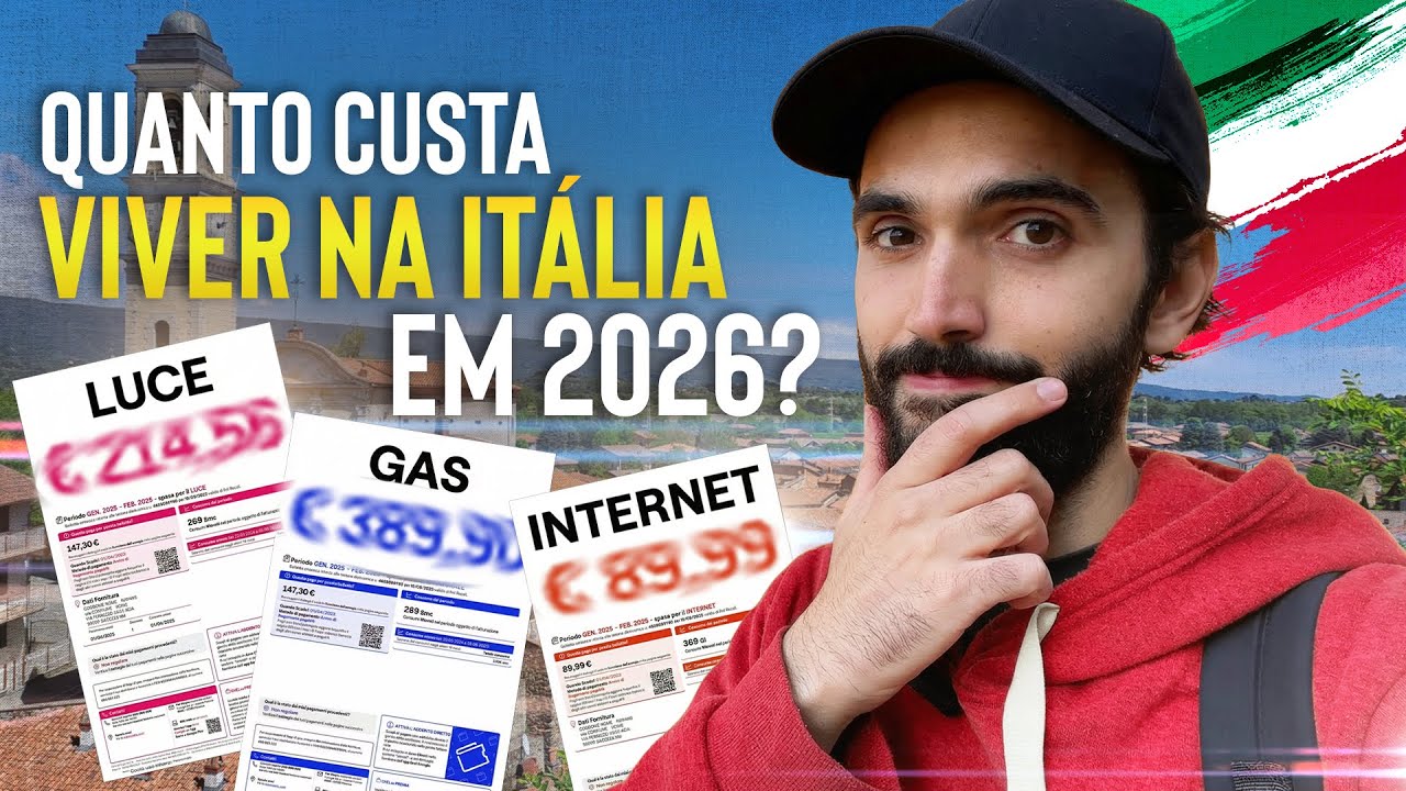 CUSTO DE VIDA NA ITÁLIA EM 2026 | Vivendo no interior de Torino