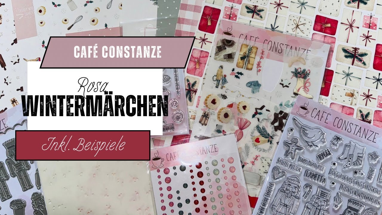 Unboxing Café Contanze #rosawintermärchen2024, basteln für Weihnachten, DIY