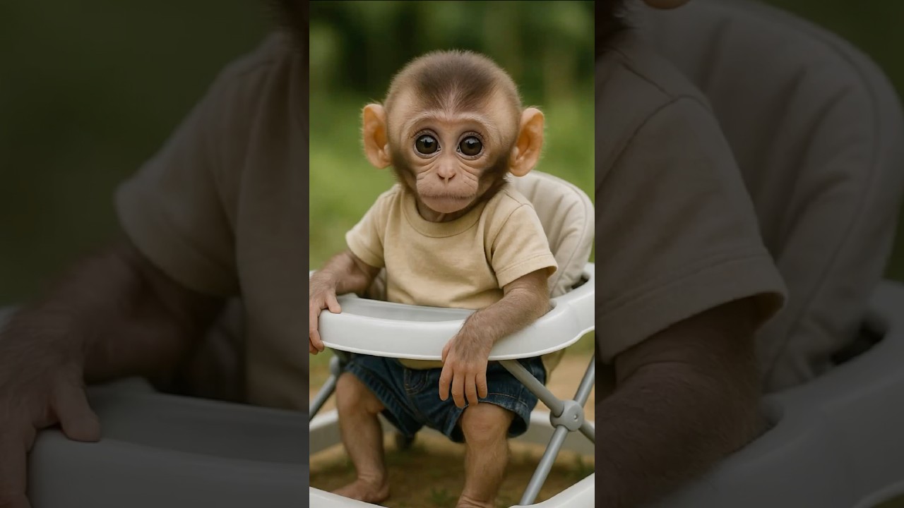 Baby Monkey's First Steps Will Melt Your Heart! 🐒💛
