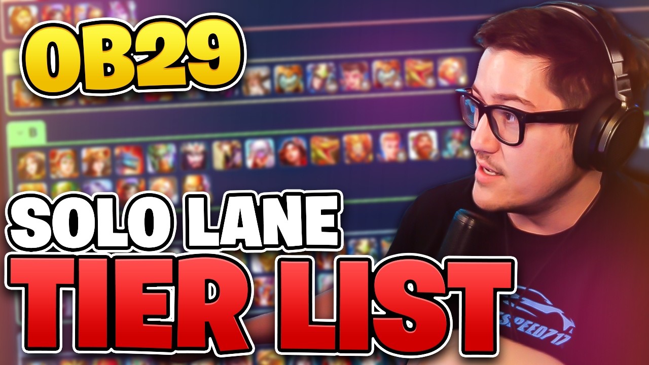 SOLO LANE TIER LIST - OB29