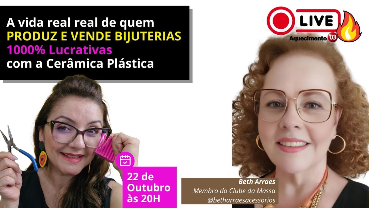 Live 3 - Aquecimento da Semana da Produção de Bijuterias Exclusivas e 1000% Lucrativas