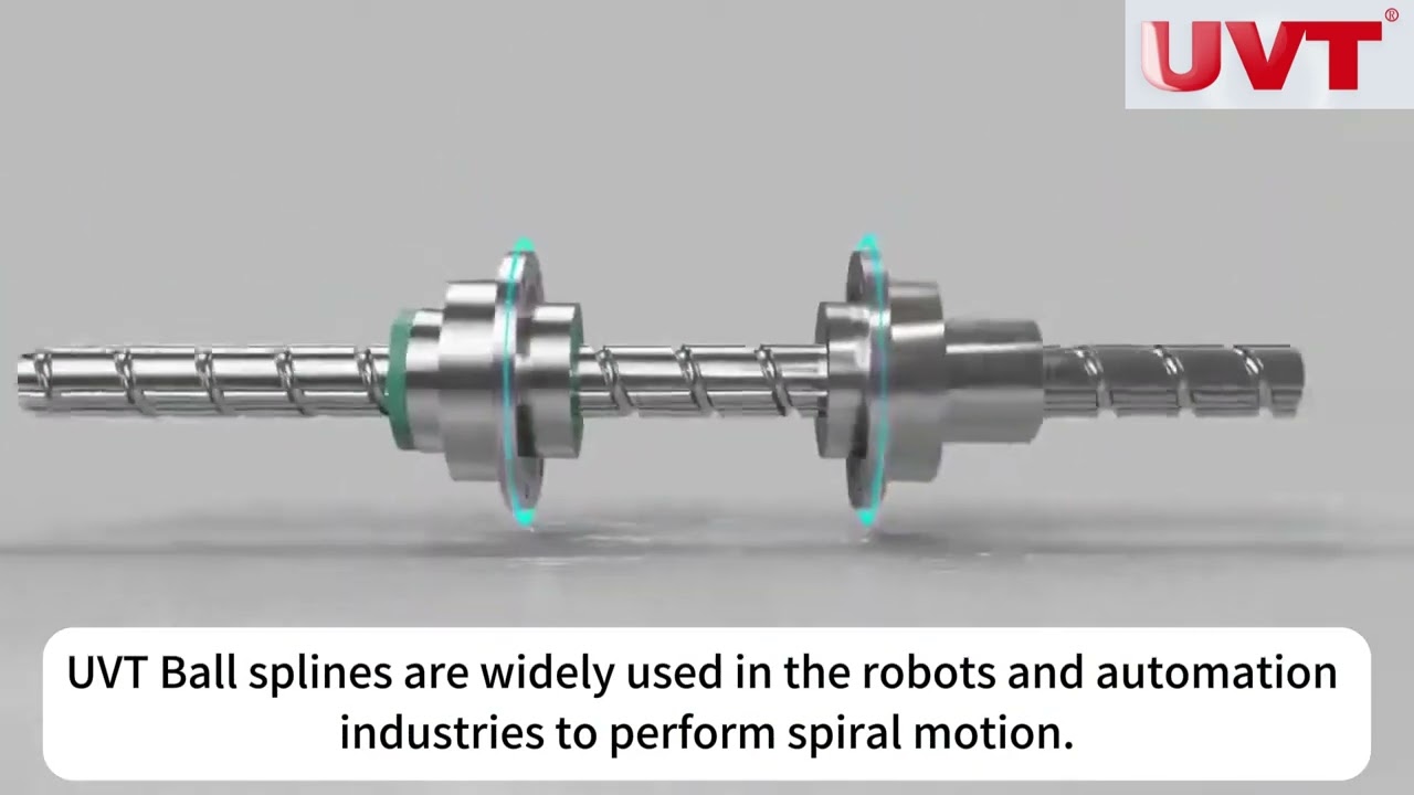 Ball splines are widely used in the robots and automation industries to perform spiral motion.