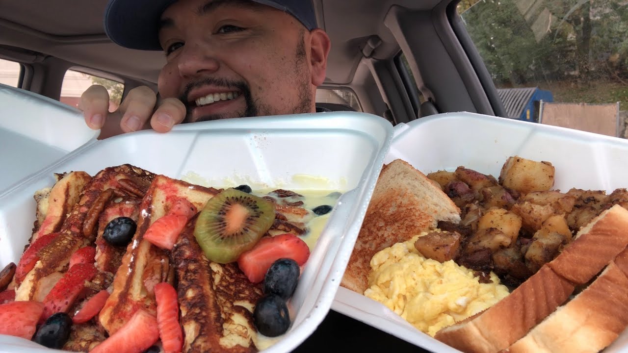 French Toast Featured on Food Network - Breakfast Mukbang 🍳 Modern Diner in Pawtucket, RI