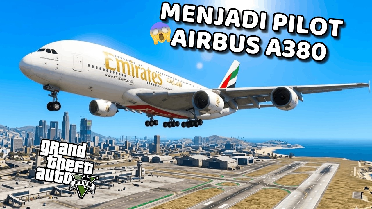 MISI MENJADI PILOT PESAWAT PENUMPANG TERBESAR - GTA 5 MOD