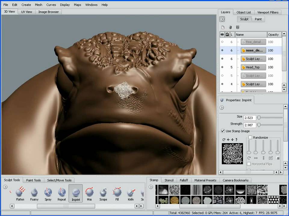 Mudbox sculpting: part -2/4 : Tutorial