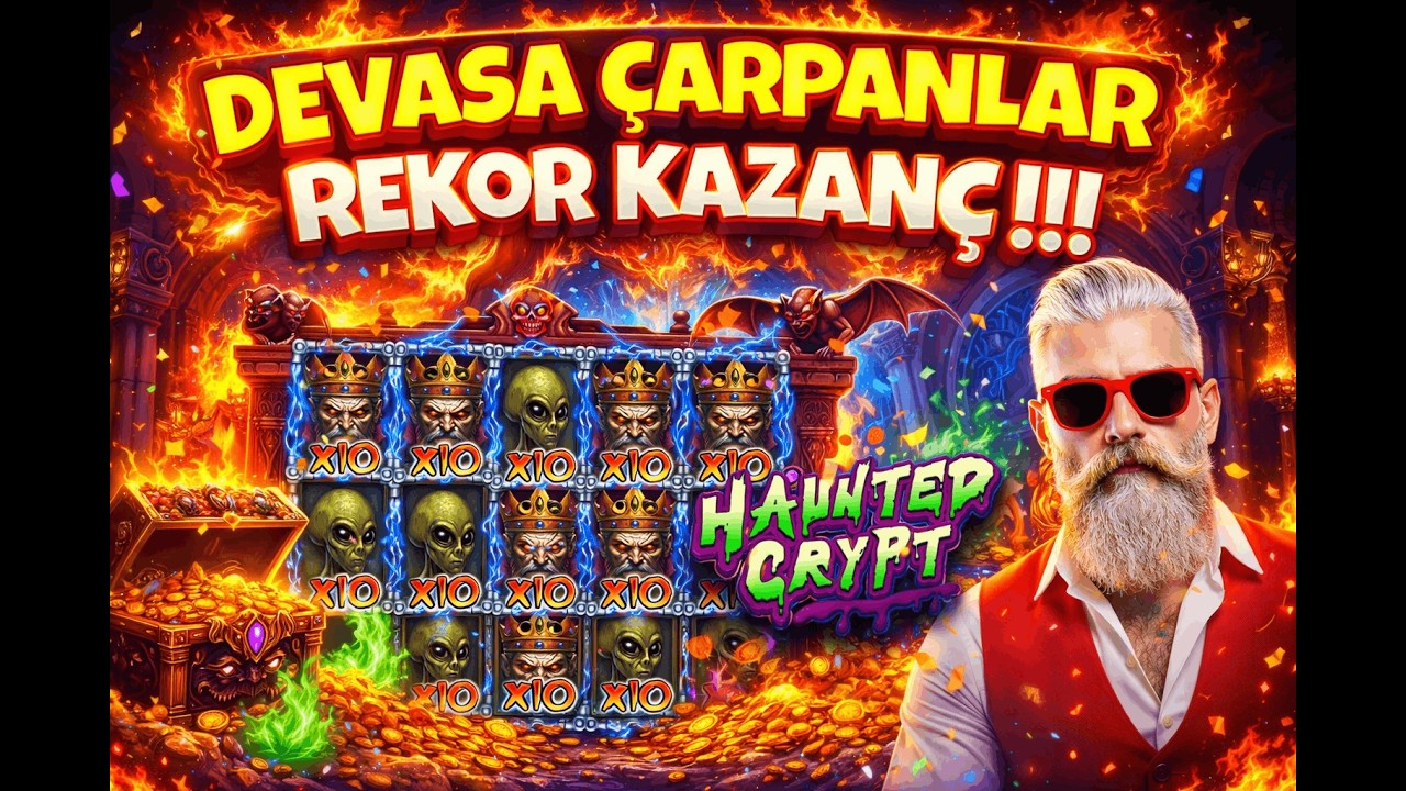 🔥 DEVASA &Ccedil;ARPANLAR REKOR KAZAN&Ccedil; !!! 🔥 SLOT OYUNLARI 🔥Haunted Crypt  🔥 #slotlevo #slots