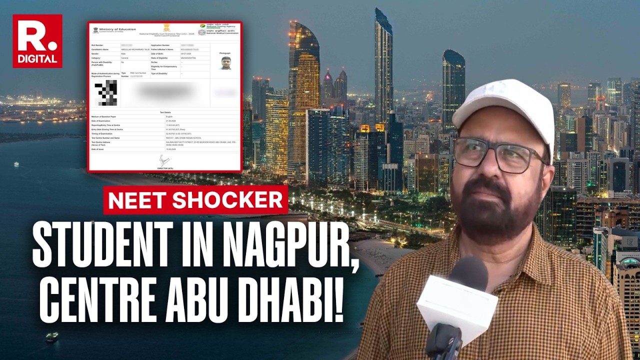 NEET Aspirant Shocked After Admit Card Lists Abu Dhabi as Re-Exam Centre
