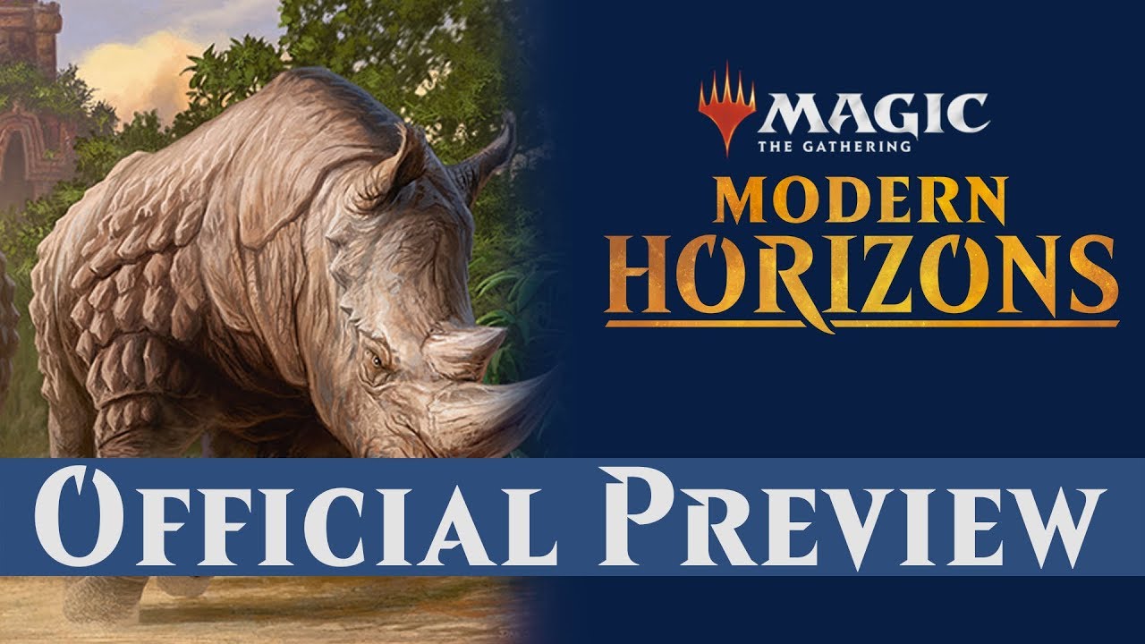 Official MODERN HORIZONS Preview Card - It's Rhino Time!