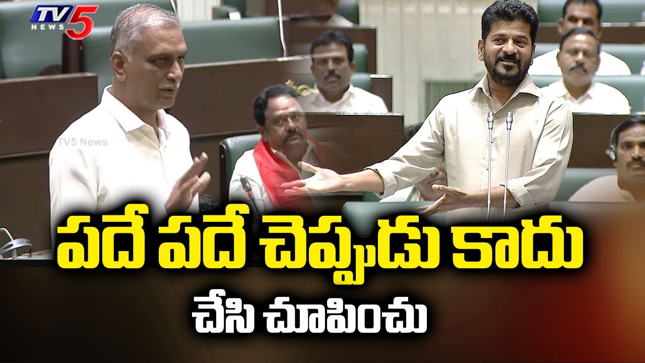 BRS MLA Harish Rao Key Comments in Telangana Assembly | CM Revanth Reddy | TV5 News