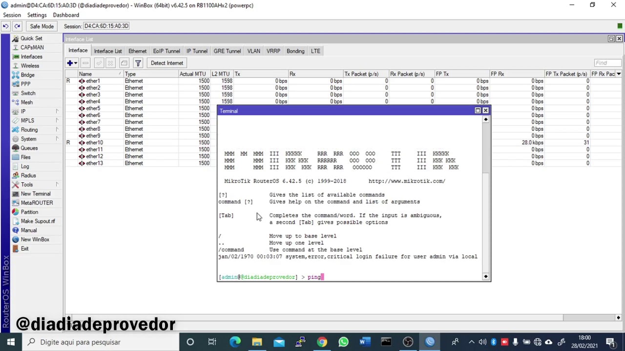 Configurando servidor PPPoE no  Mikrotik.