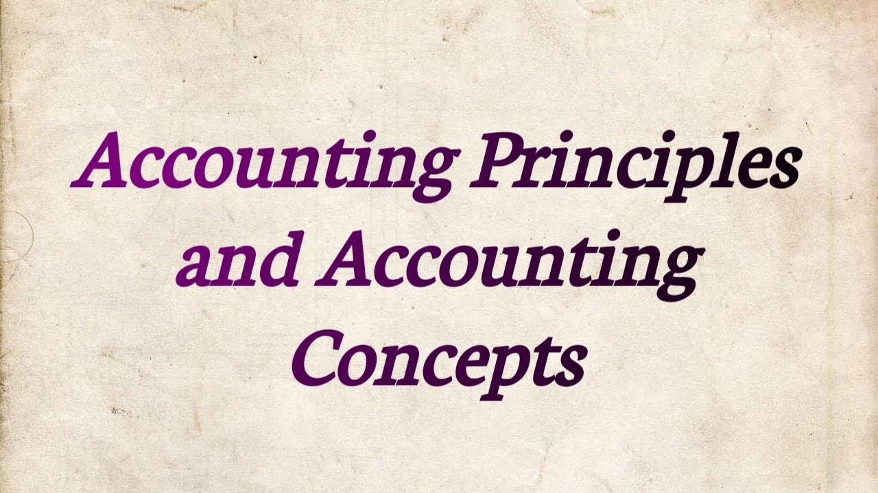 Accounting principles and Accounting Concepts/Tamil/B.com