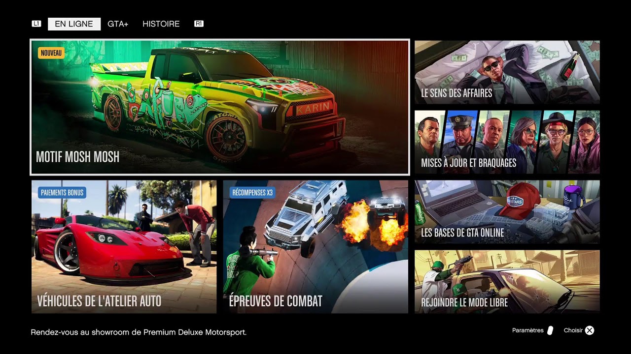 Live Rassemblement GTA Online Multi-Thème Clean Car ! Ps5