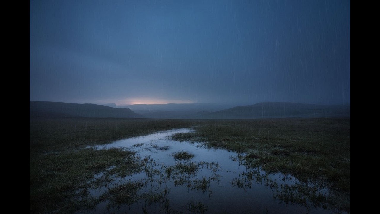 夜明け前、静かに続くやさしい雨音 | 睡眠・リラックス・作業用 |1時間   Soft Rain Before Dawn | Calm Morning Rain, No Music | 1hour