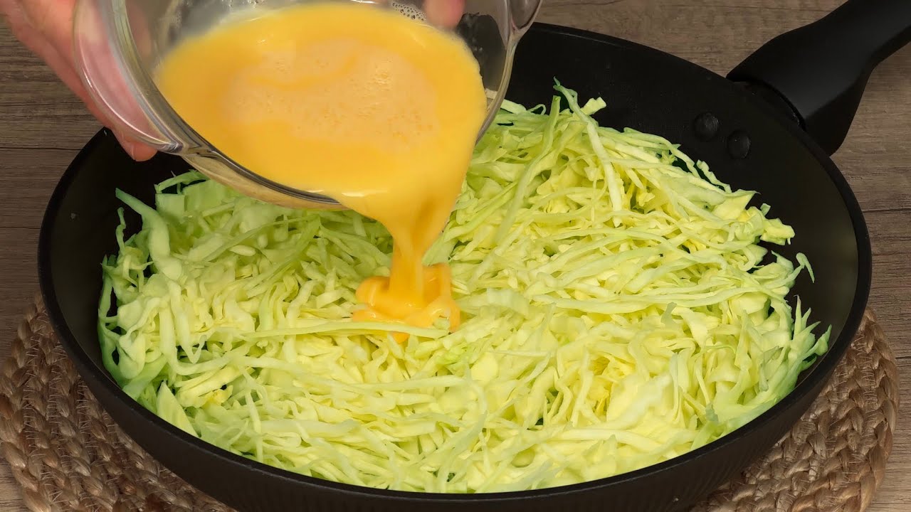 Eier mit Kohl mischen! Diesen Trick habe ich in einem schicken Restaurant gelernt!